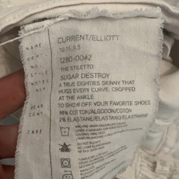 Current/Elliot The Stiletto Sugar Destroyed Jean - Picture 8 of 8